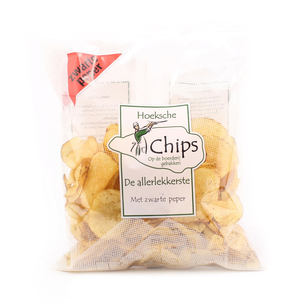 Hoeksche - Chips met zwarte peper 150g    