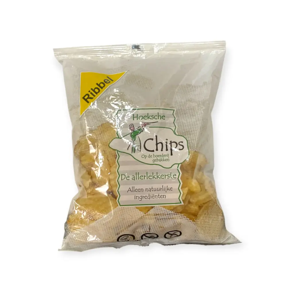 Hoeksche - Ribbelchips Zeezout 150g      