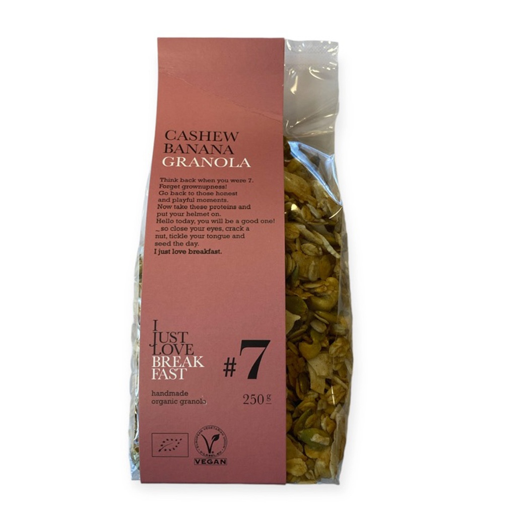 I Just Love Breakfast - Granola #7 Cashew Banaan 250 g BIO
