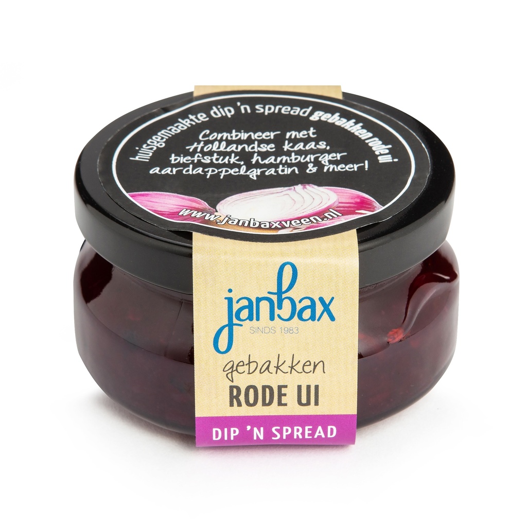 JanBax - Dip'n Spread Gebakken Rode Ui 140gr   