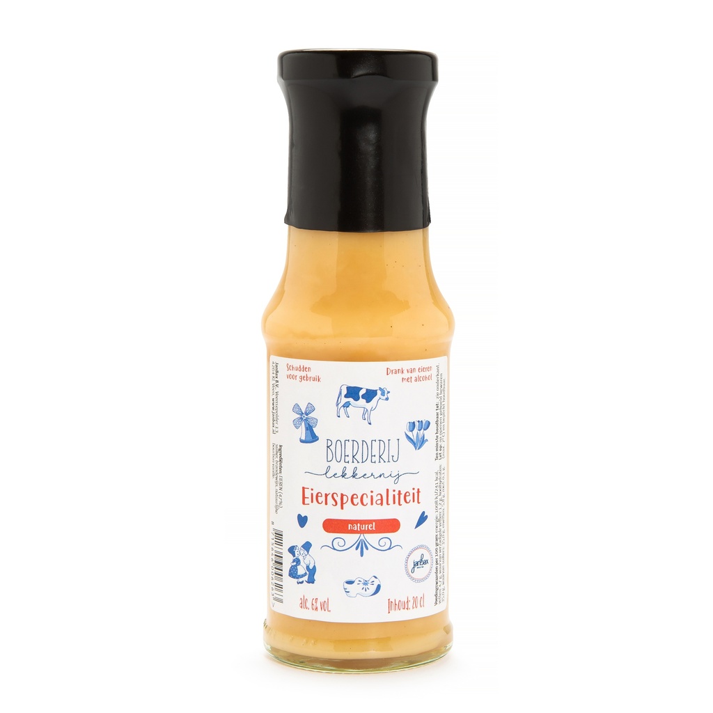 JanBax - Boerderij Lekkernij - Eierlikeur Naturel 200 ml     
