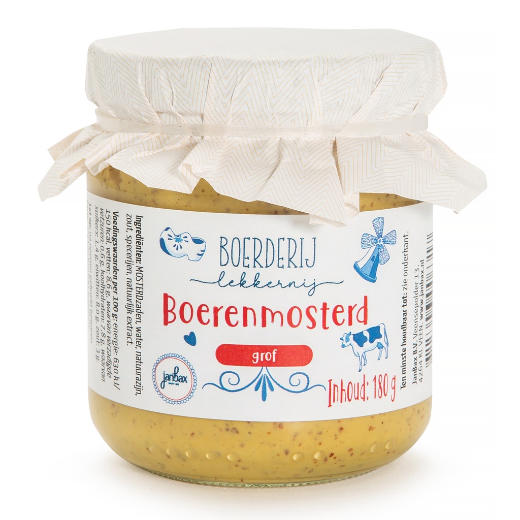 JanBax - grove naturelmosterd 180 gr     