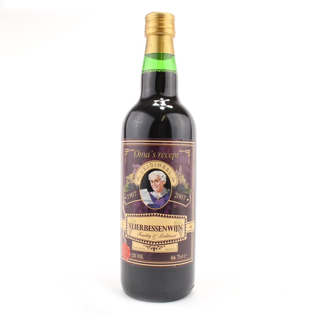 JanBax - oma`s vruchtenwijn vlierbes 750 ml    