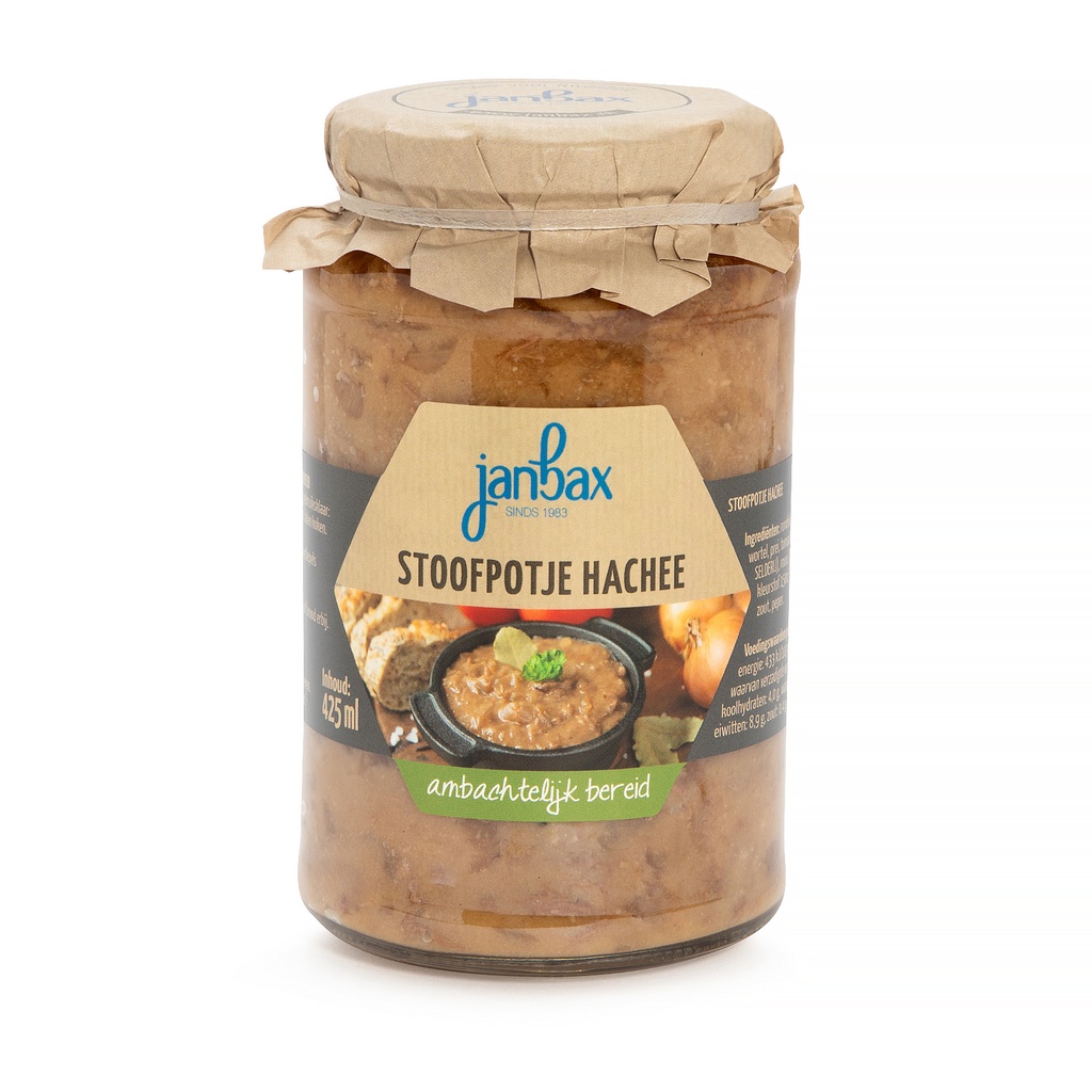 JanBax - stoofpotje hachee in glas 425gr    