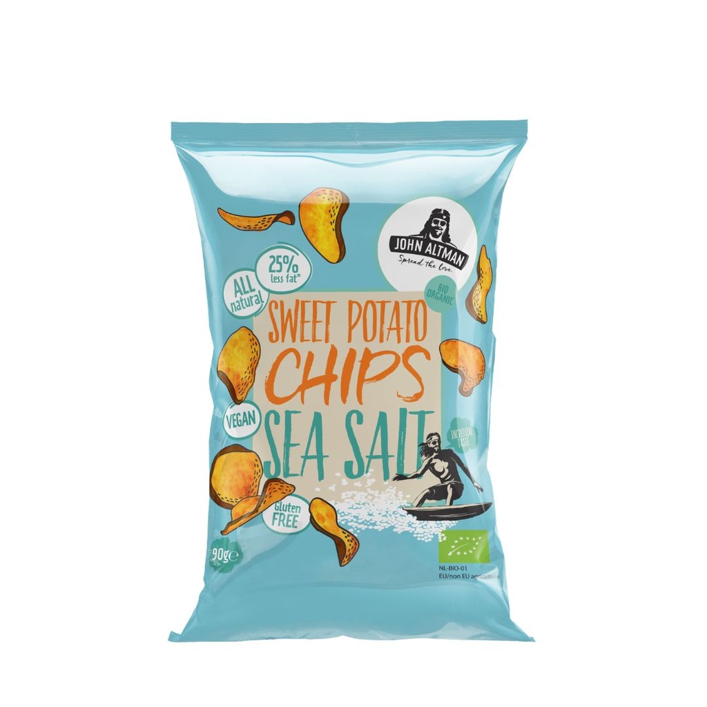 John Altman - Sweet Potato Chips Sea Salt 90 g BIO