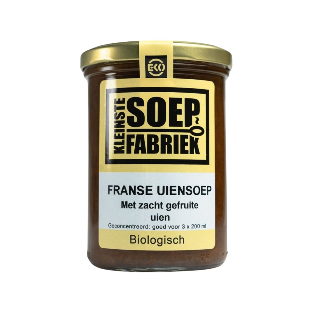 Kleinstesoepfabriek - Franse uiensoep 400 ml - BIO   