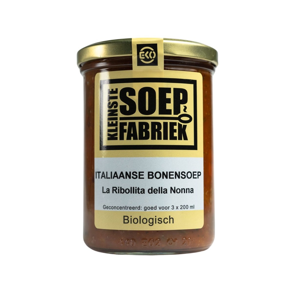 Kleinstesoepfabriek - Italiaanse Bonensoep 400ml BIO     