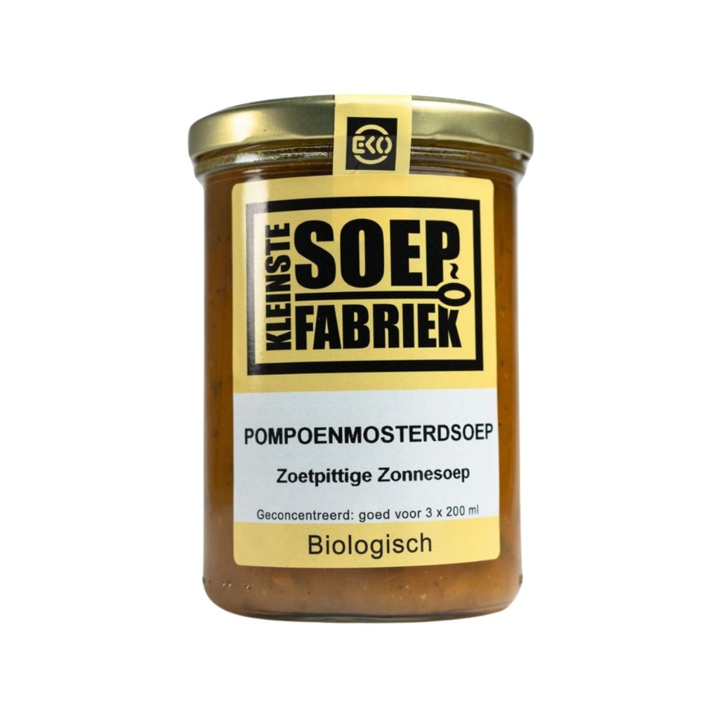 Kleinstesoepfabriek - Pompoenmosterdsoep 400 ml BIO    