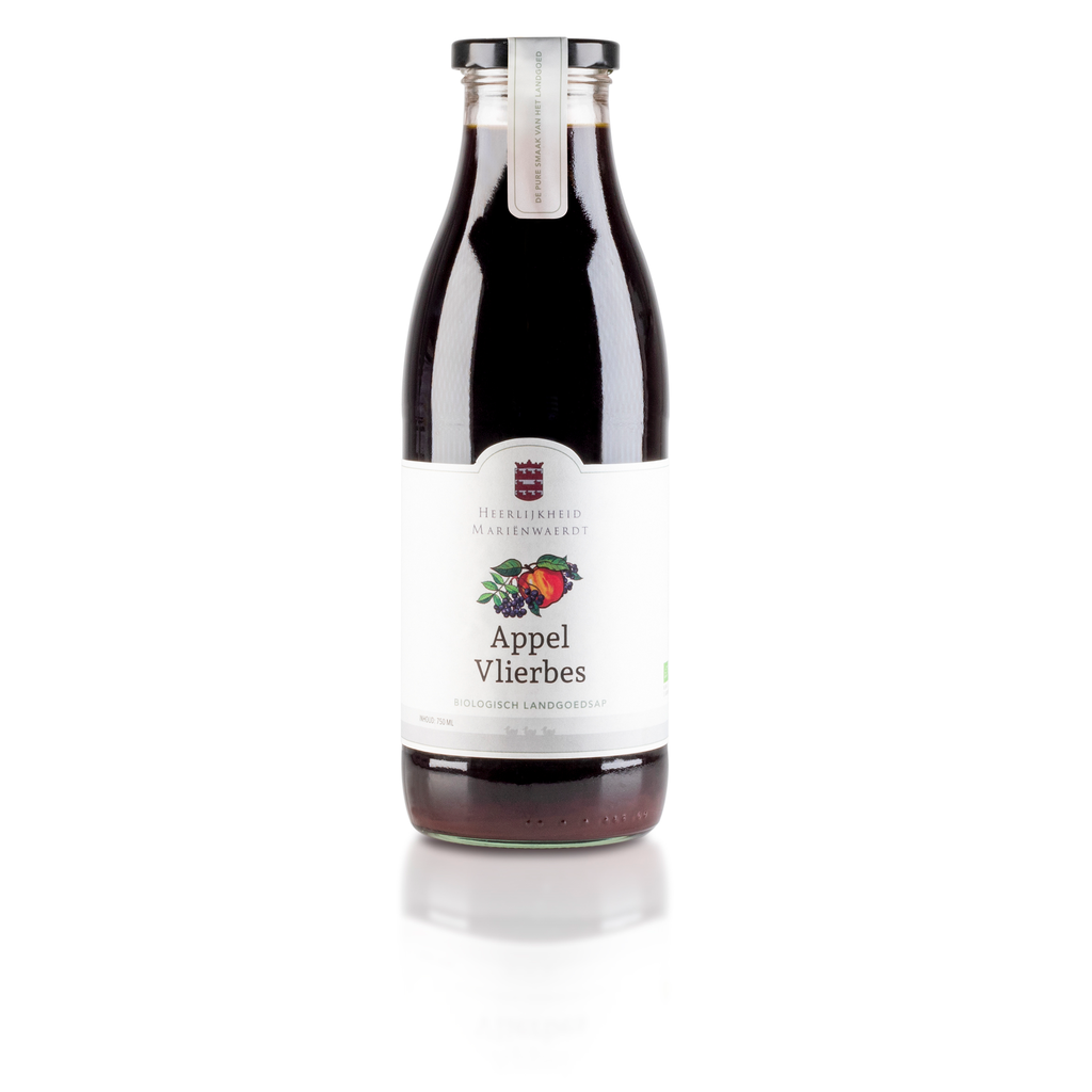 Mariënwaerdt - Appel Vlierbessensap 750 ml - BIO   