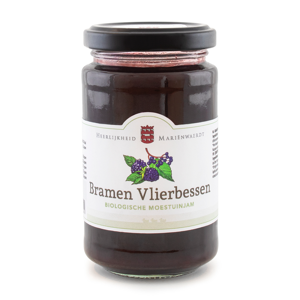 Mariënwaerdt - Vlierb Bramen Moestuinjam 250 gr BIO   