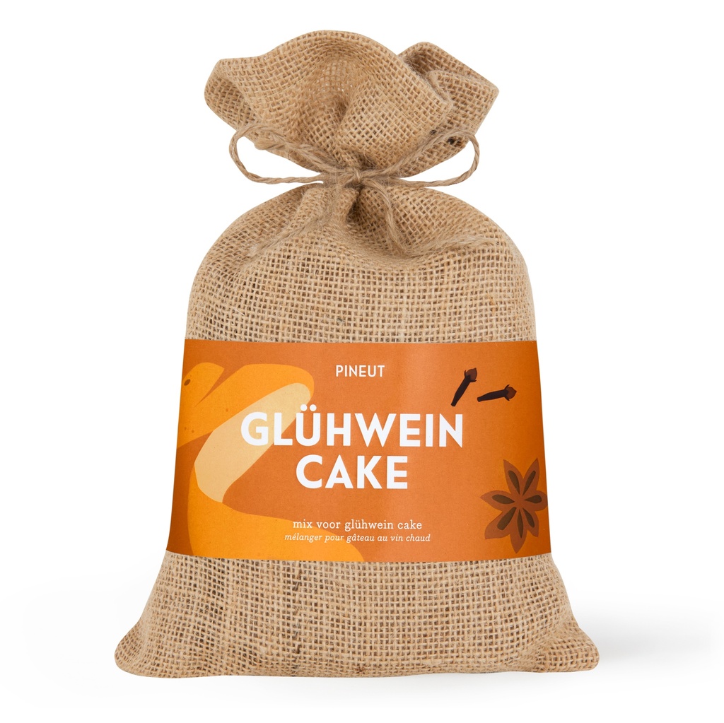 Pineut - Cake&Cookies - Glühwein Cake Jute Zak 345gr       