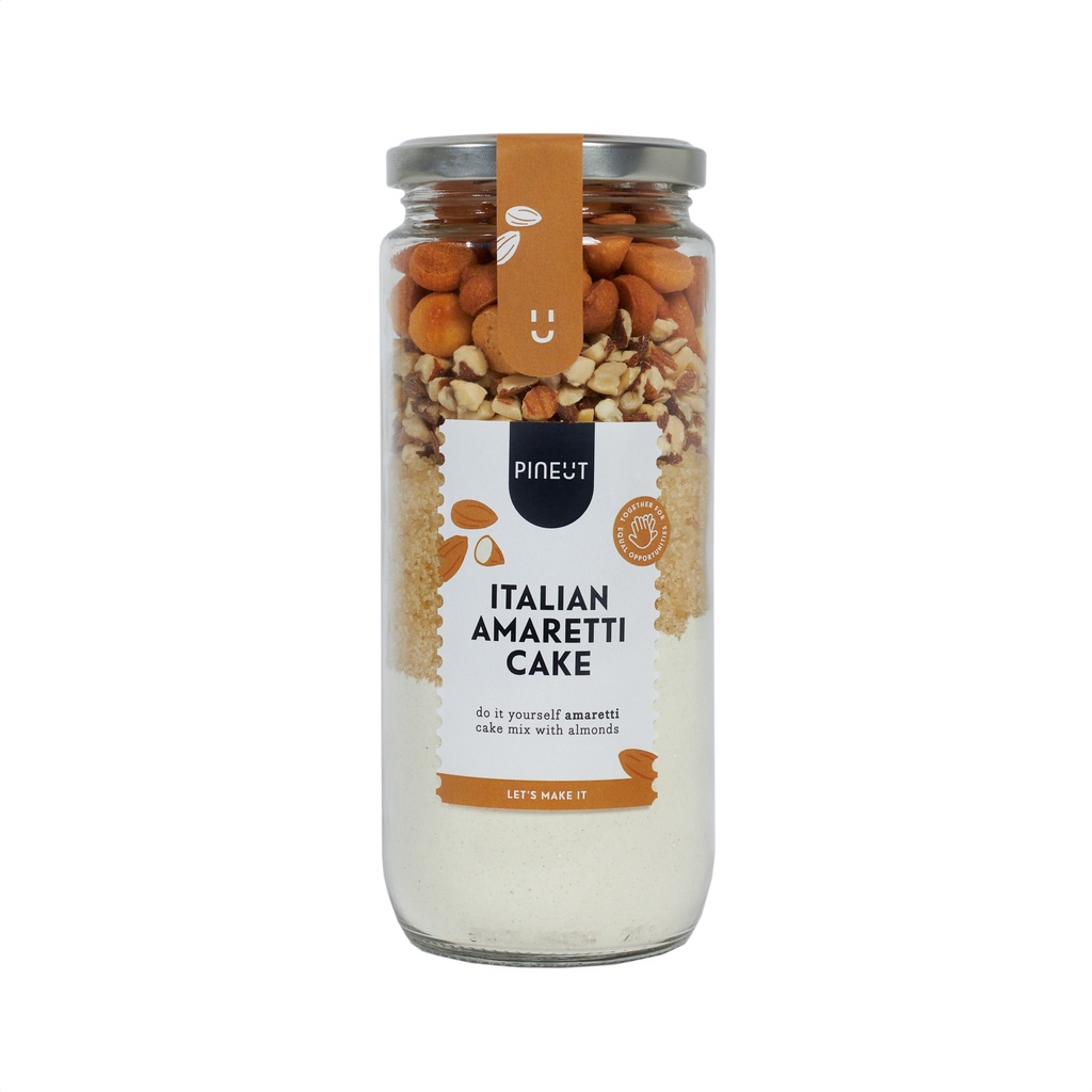 Pineut - Cake&Cookies - Italian Amaretti Cake Pot 349g     