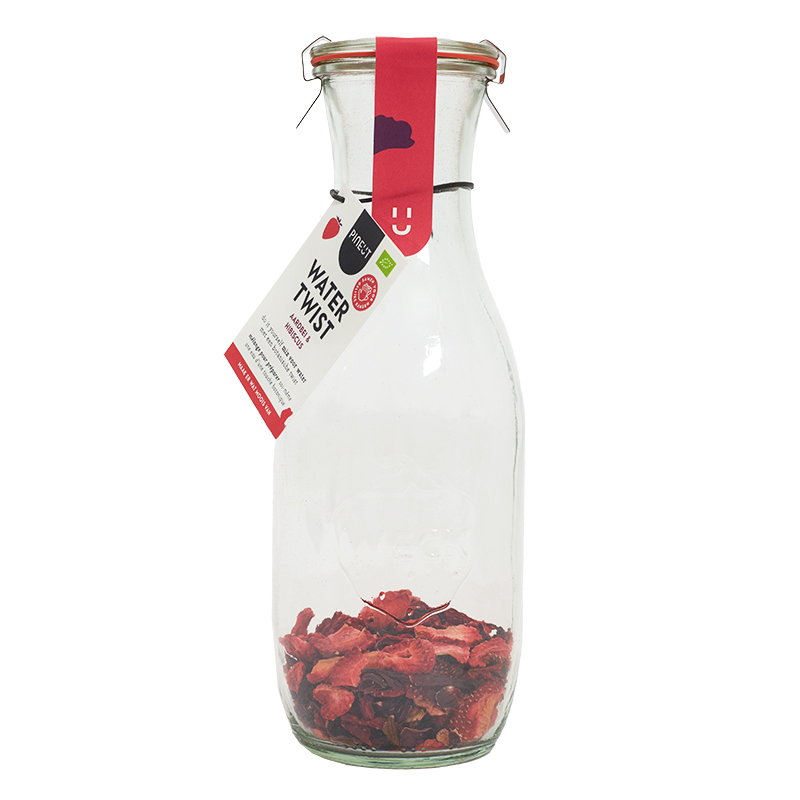 Pineut - Water Twist - Aardbei Hibiscus BIO Karaf 29g  