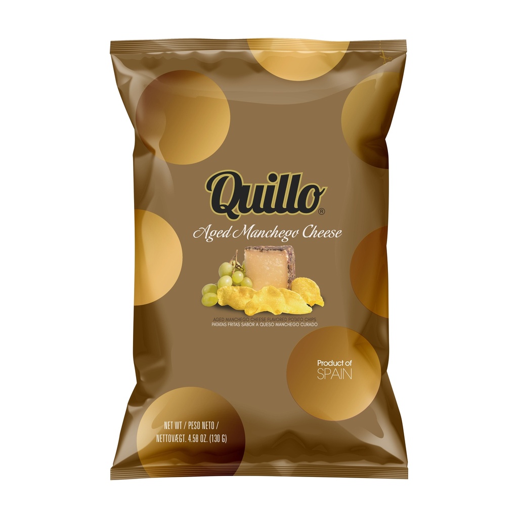 Quillo - Chips Aged Manchego Cheese 130g    