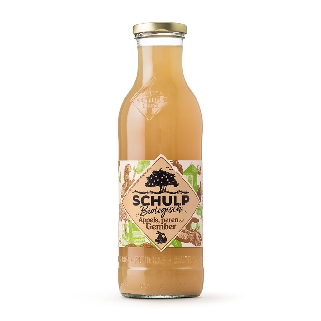 Schulp - groot appel, Peer & Gember 750ml BIO   