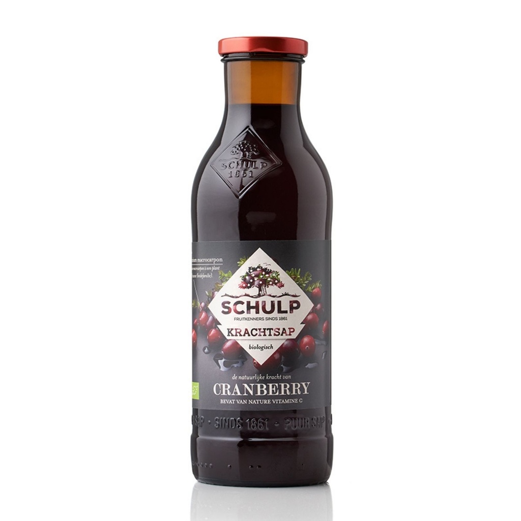 Schulp - Krachtsap Cranberry 750 ml - BIO   