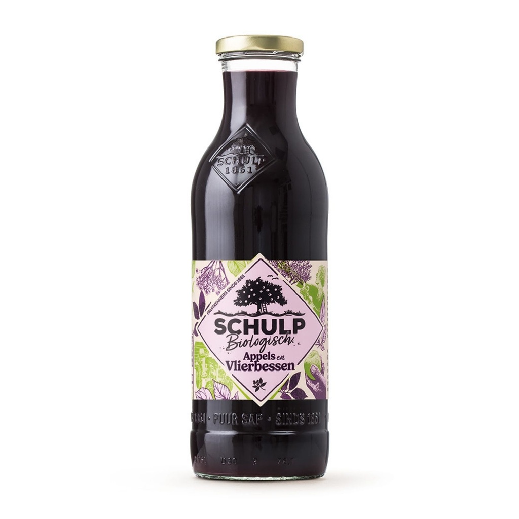 Schulp - groot appel & vlierb 750 ml - BIO 