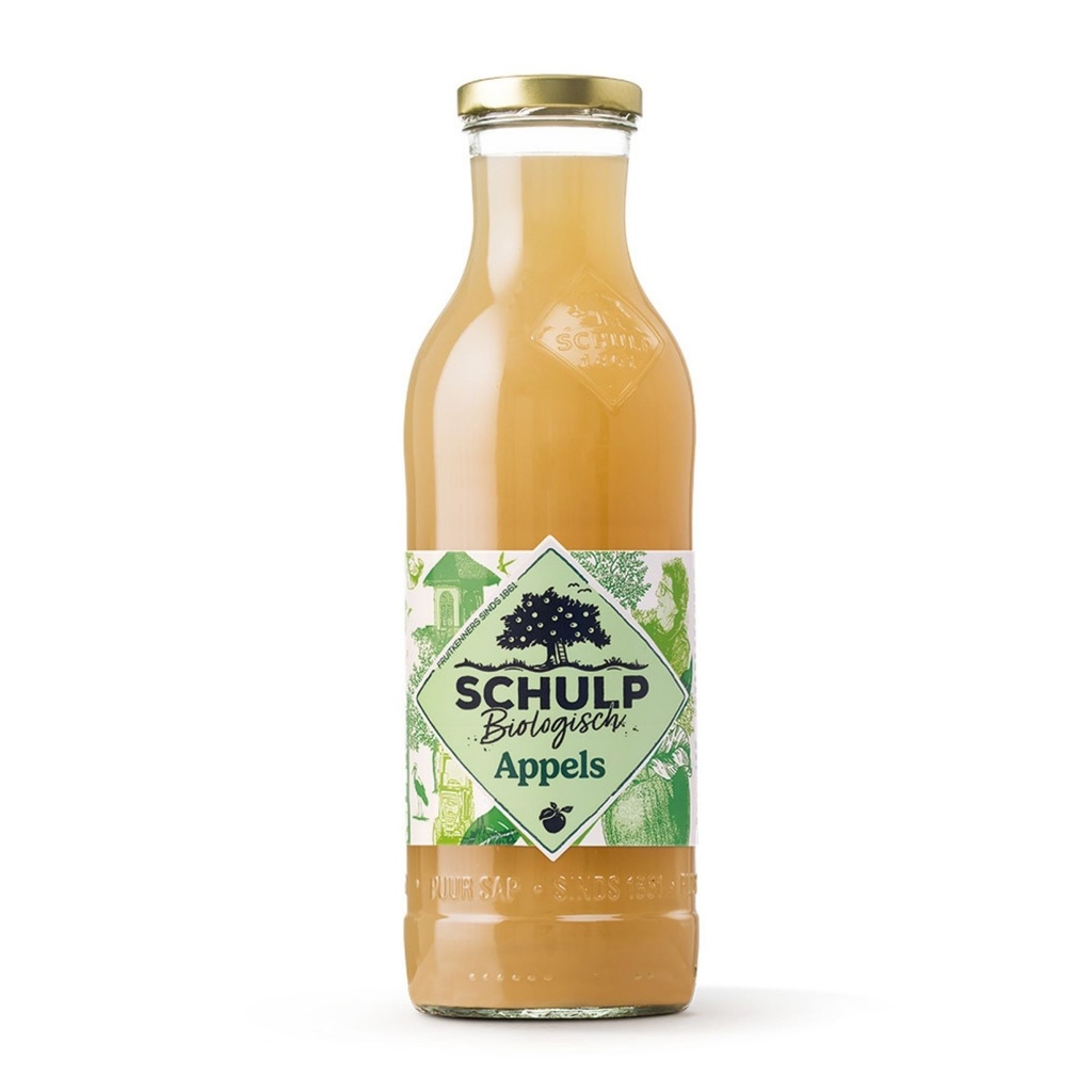 Schulp - groot appelsap 750 ml - BIO   