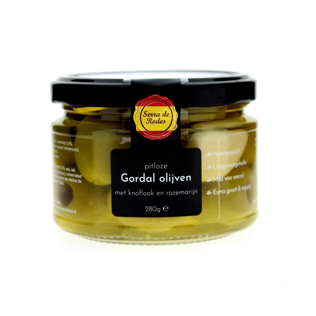 Serra de Rodes - PL Gordal Olijven Knof.&Roz. 280g    