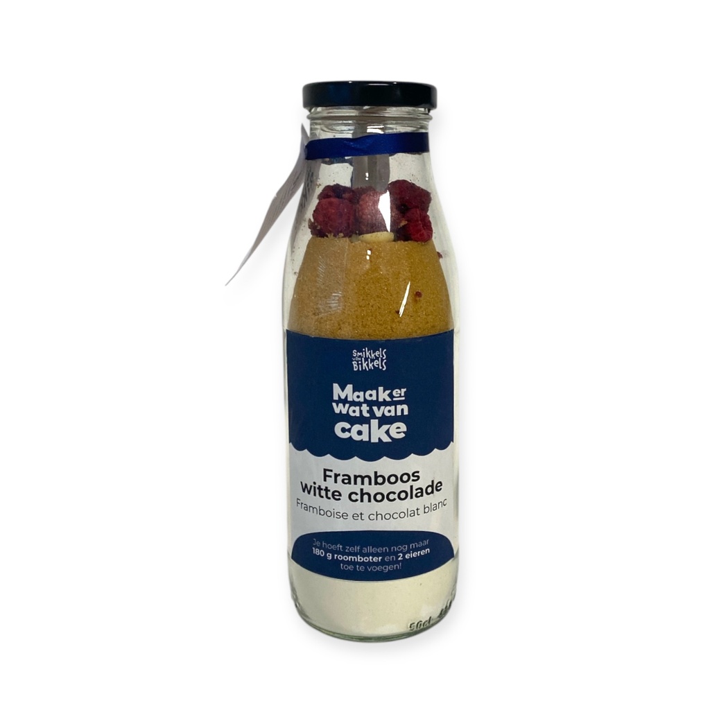 Smikkels van Bikkels - Framboos Witte Choc Cake 380g    