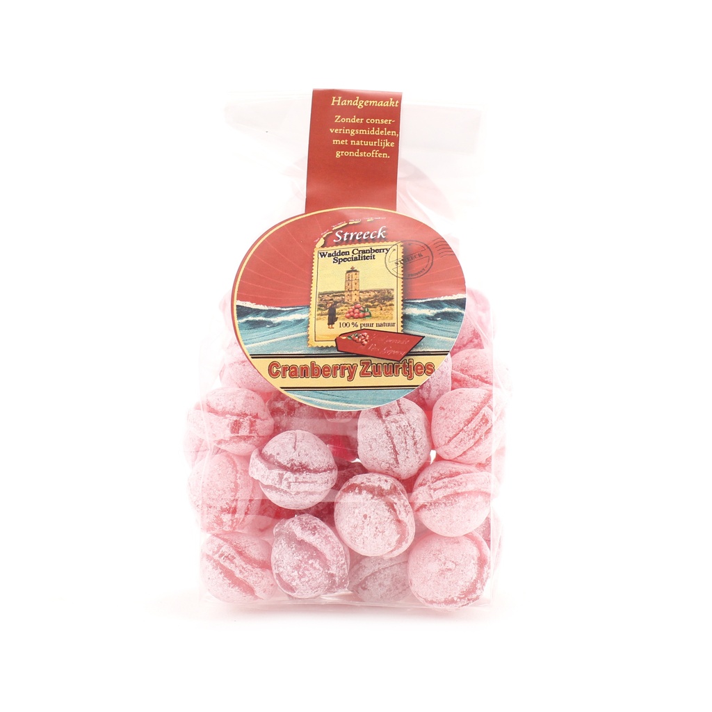 Streeck - Cranberry Zuurtjes 150 gr ZAKJE    