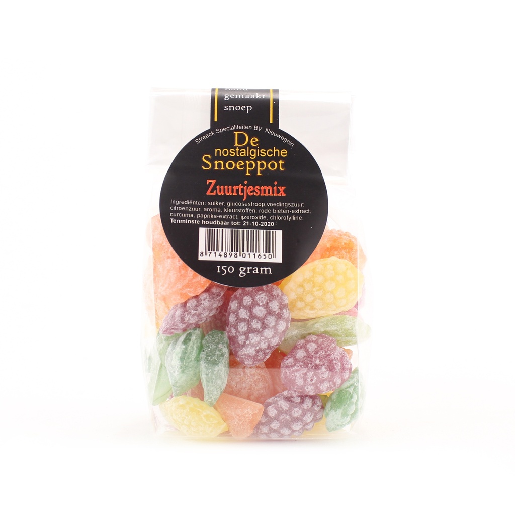 Streeck - Zuurtjes Mix 150 gr ZAKJE    