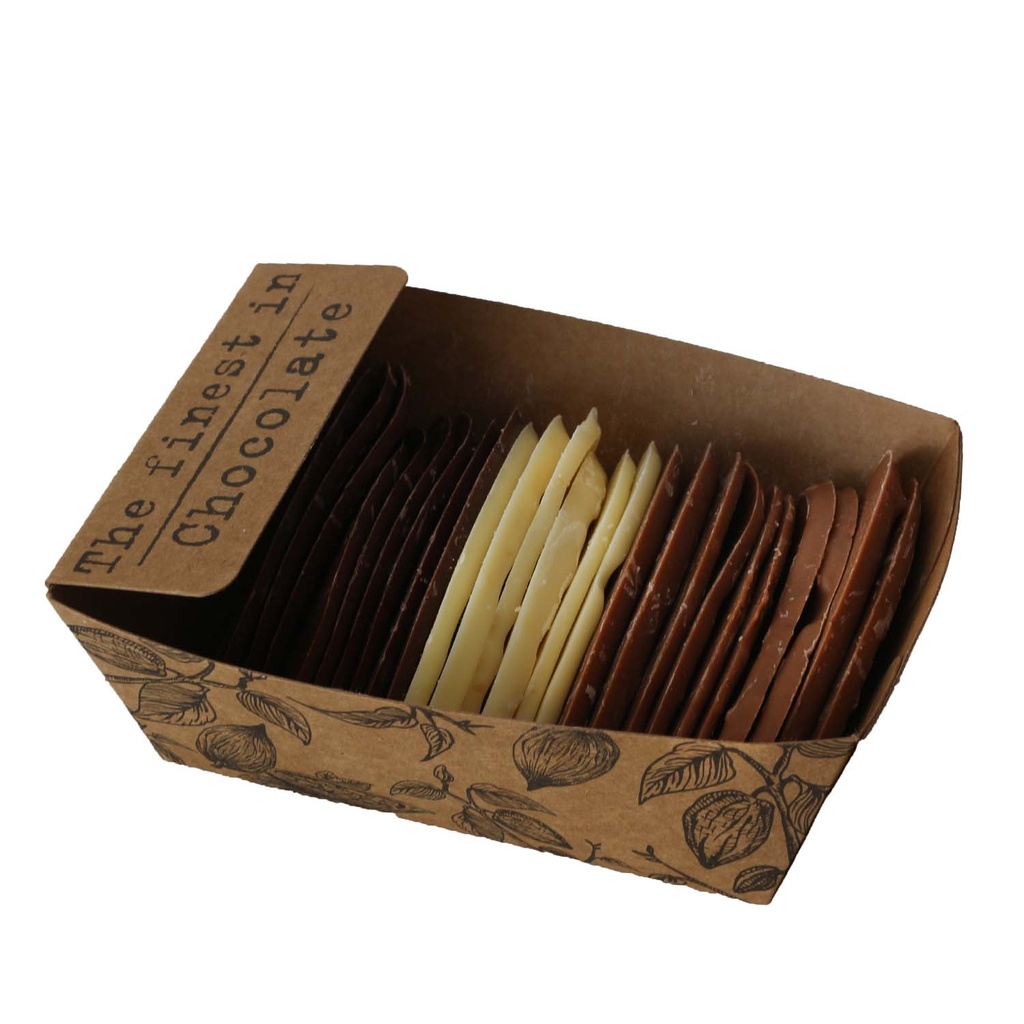 The Finest in Chocolate - Bakje Krokant Blaadje 175g     