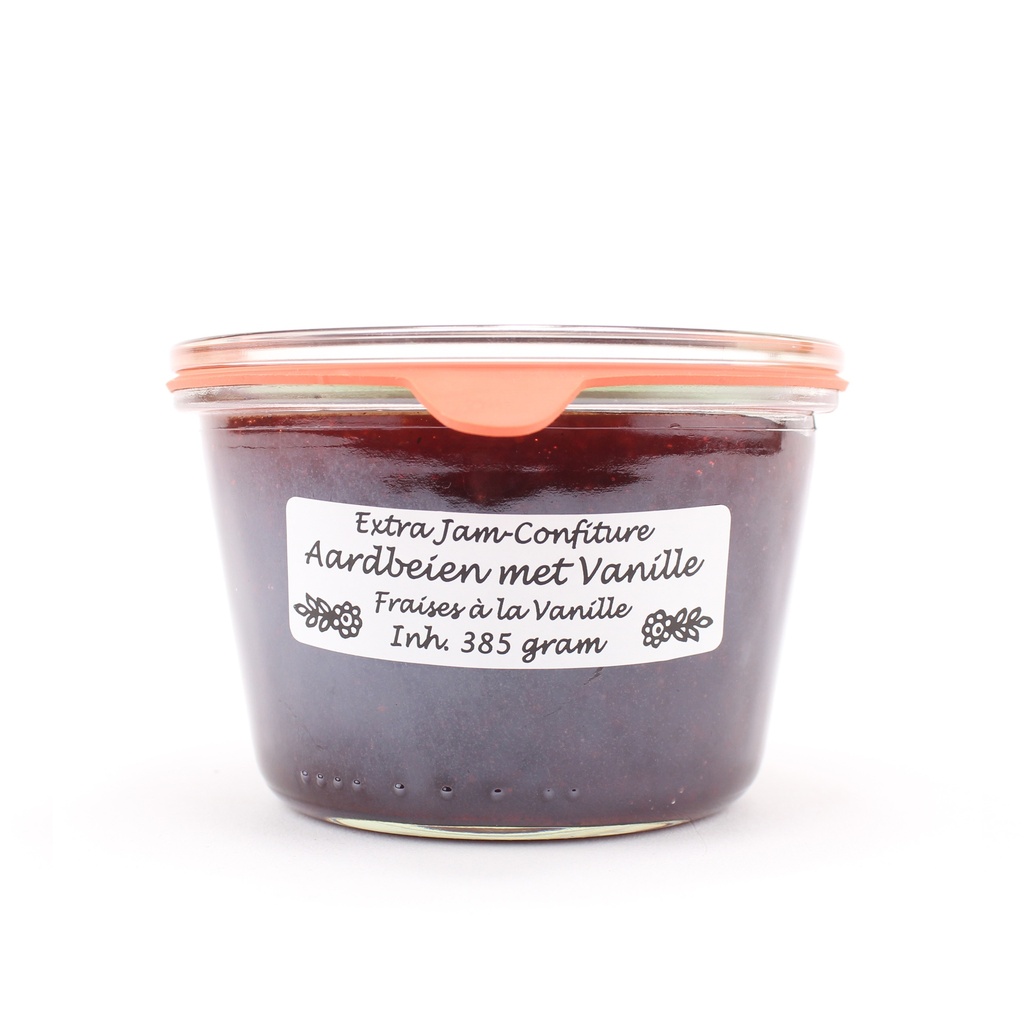 Theo van Woerkom - aardbeien met vanille 385 gr    