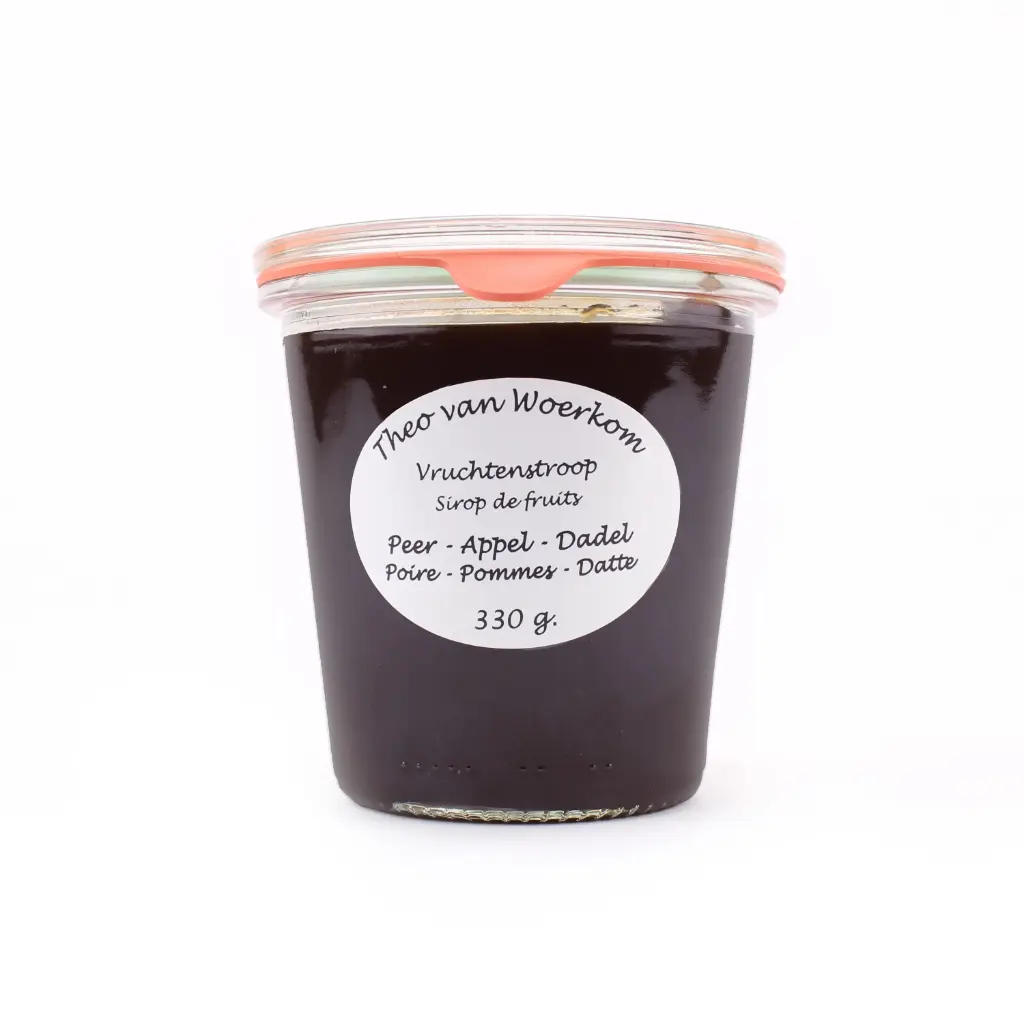 Theo van Woerkom - appelstroop peer&dadel 330 g     