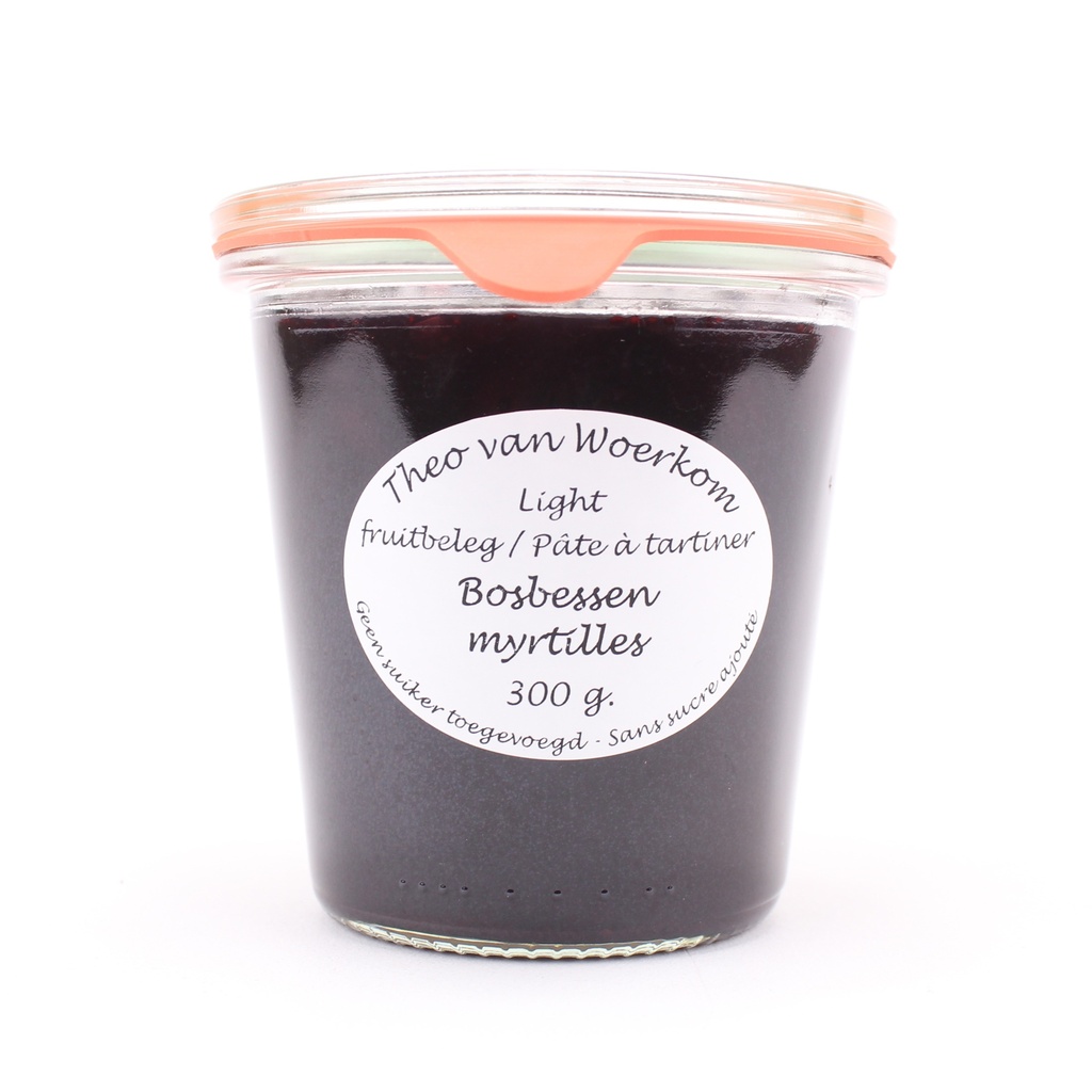 Theo van Woerkom - bosbessen light 300 gr     