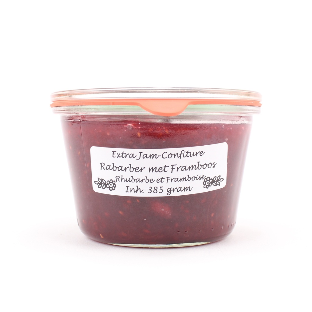 Theo van Woerkom - framboos rabarber 385 gr     