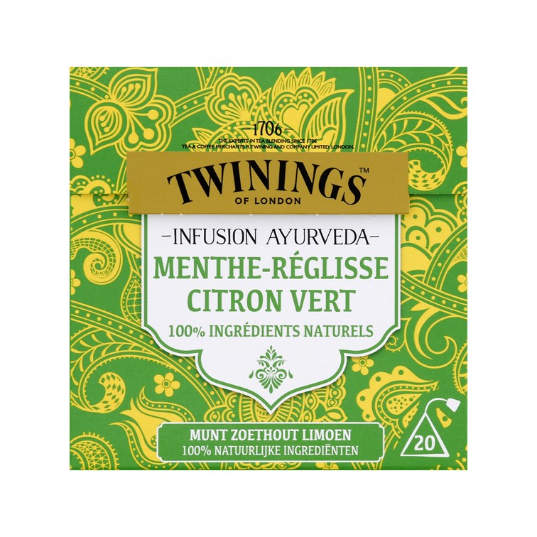 Twinings - Ayurveda Munt Zoeth. Lim. 20st    
