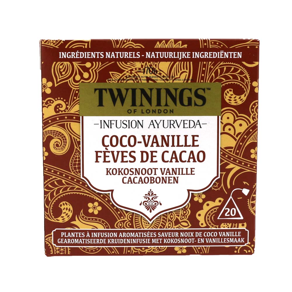 Twinings - Ayurveda kokos. van. cacao. 20s    
