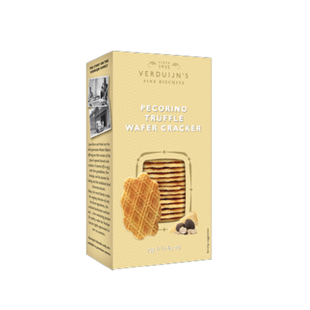Verduijn's Fine Biscuits - Pecorino en Truffelwafels 75 g
