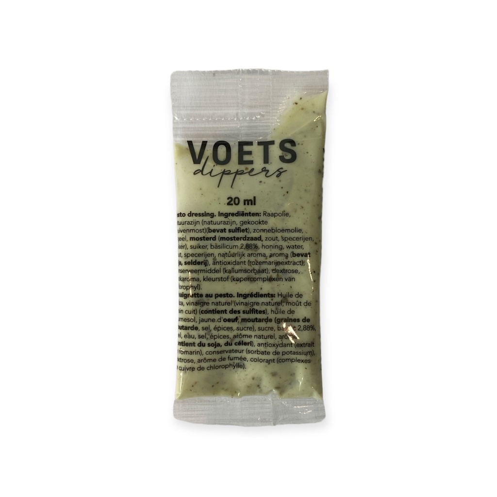 Voets Cheese Dippers - Pesto Dressing Sachet 20ml     
