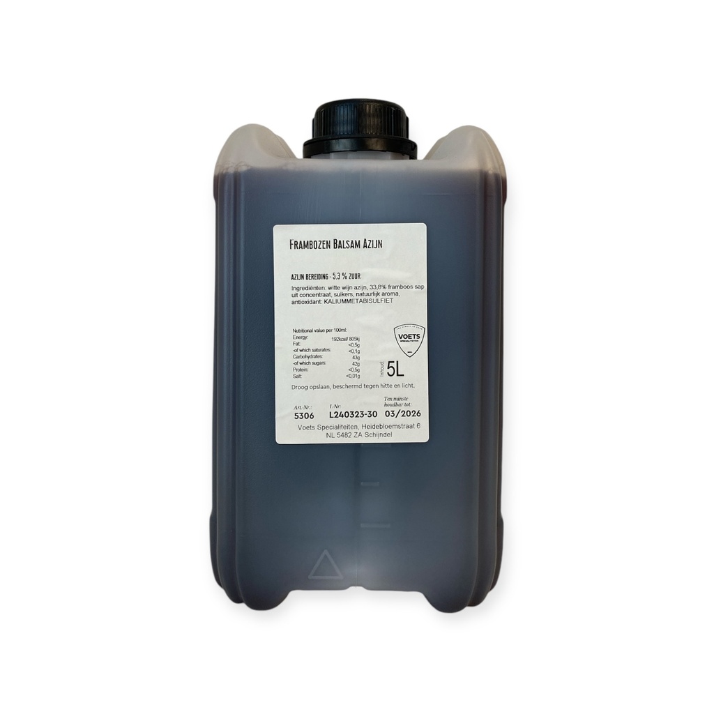 Wajos - Balsamicoazijn framboos 5 ltr     