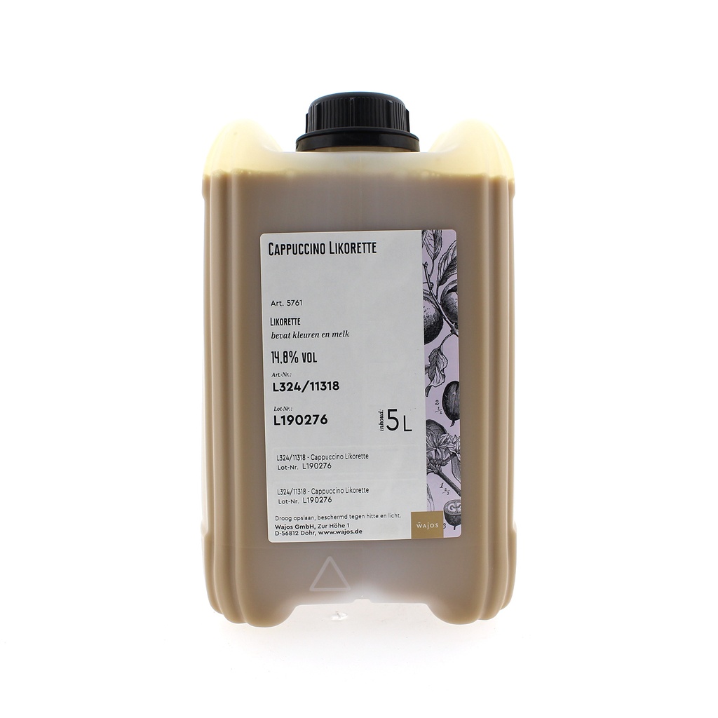 Wajos - Cappuccinolikeur CAN 5 liter     