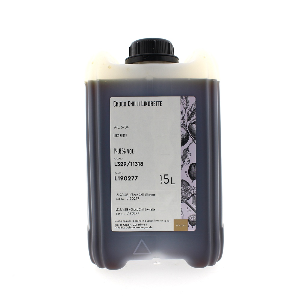 Wajos - Chocolade-chililikeur CAN 5 liter     