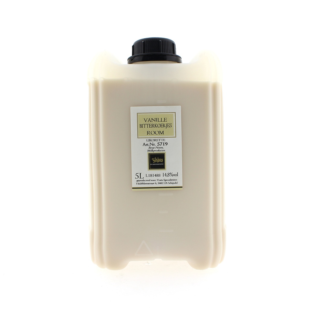 Wajos - Vanille bitterkoekjeslikeur CAN 5L     