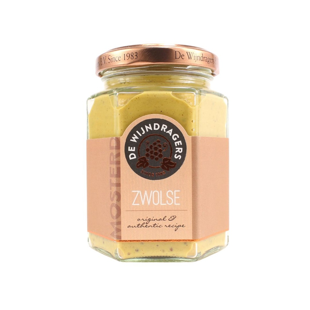 Wijndragers - Zwolse mosterd (naturel) 195g     