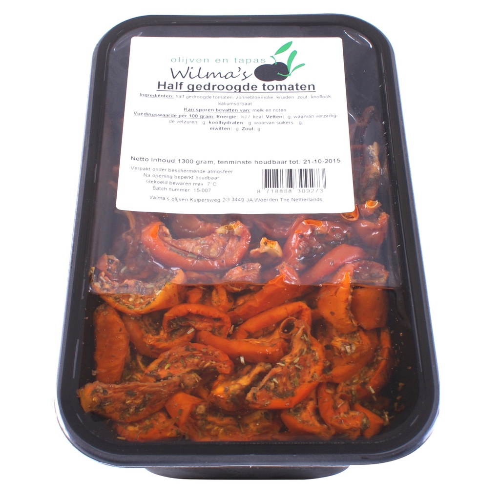 Wilma's - Half Gedroogde Tomaten 1000 g    
