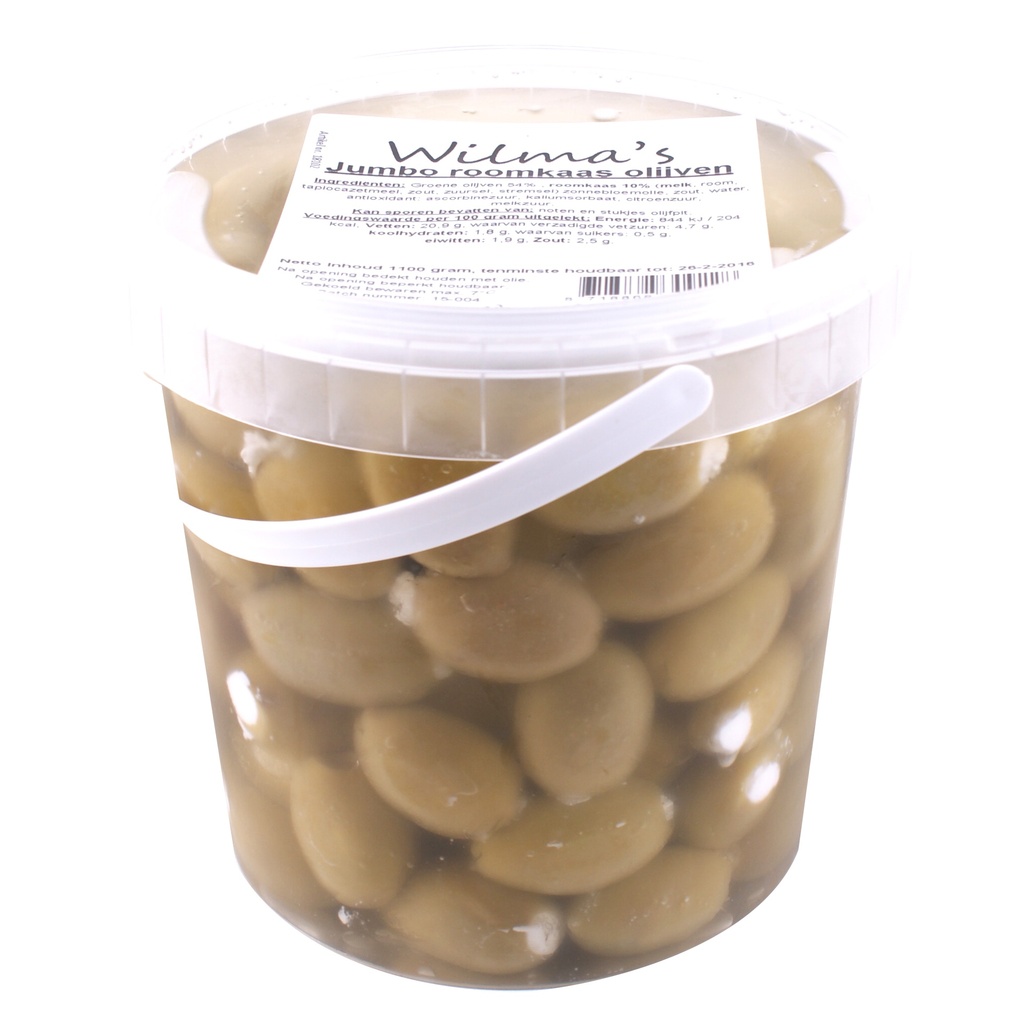 Wilma's - Jumbo Roomkaas Olijven 1100 gr    