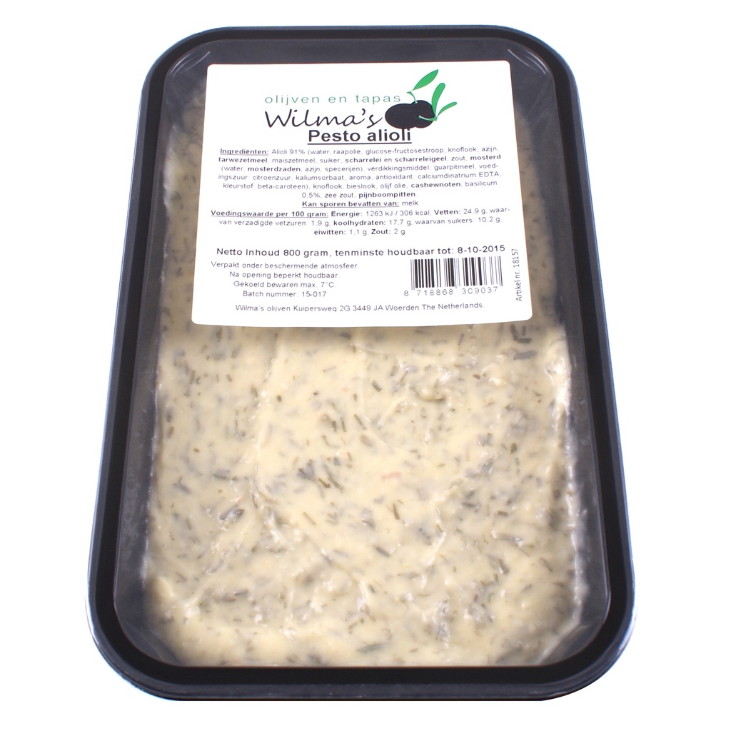 Wilma's - Pesto Alioli 800 g     