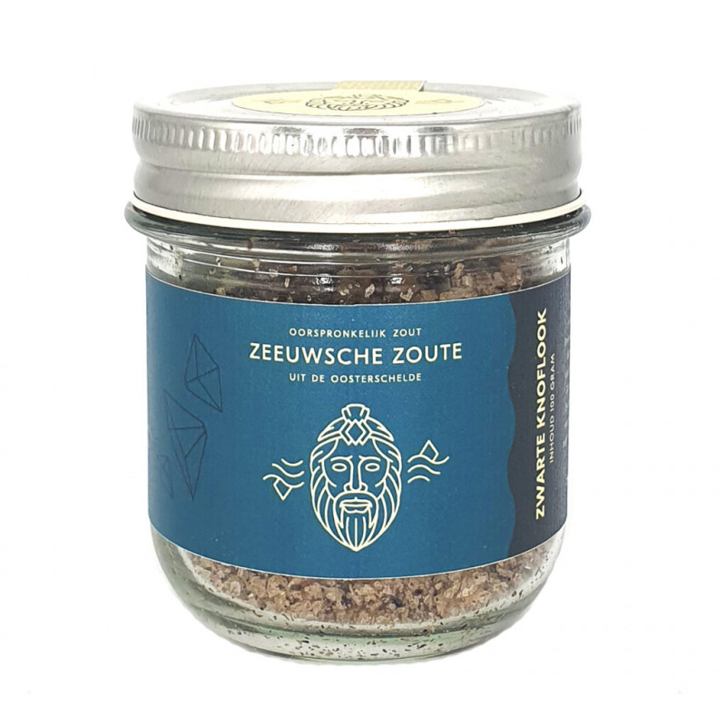 Zeeuwsche Zoute - Glazen Pot Zwarte Knoflook 100 g    