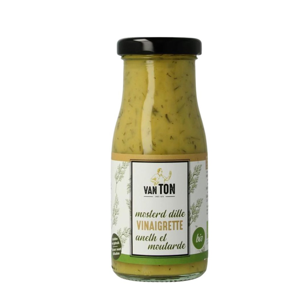 Van TON - Mosterd Dille Vinaigrette BIO 150 ml    