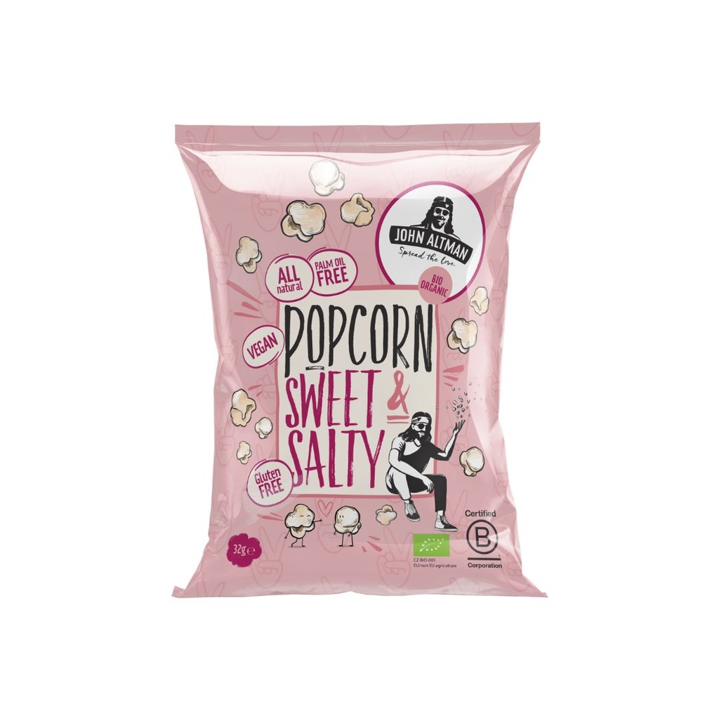 John Altman -  Popcorn Sweet & Salty 32 g BIO