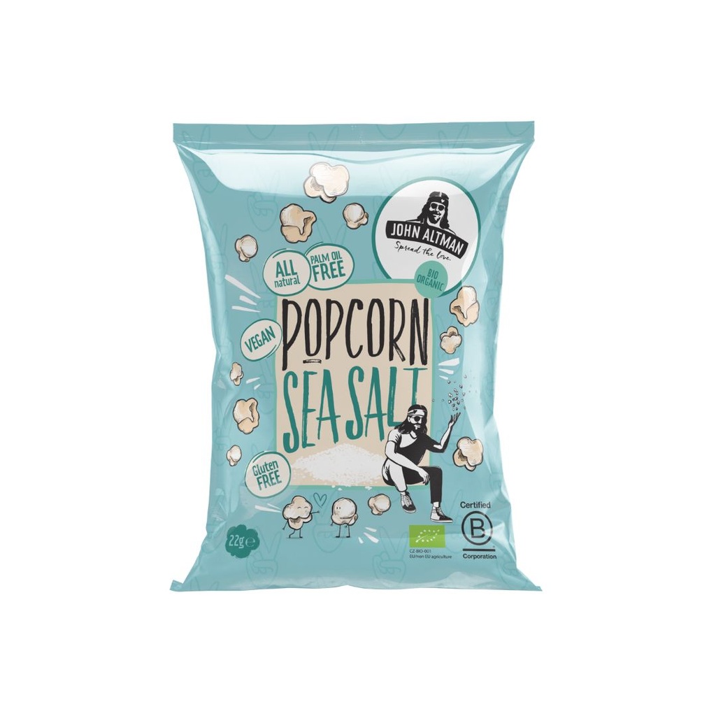 John Altman -  Popcorn sea salt 22g BIO