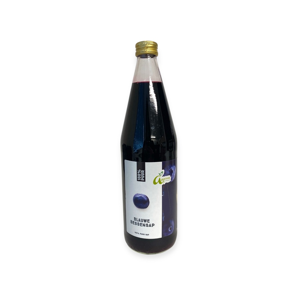 Appeven - Blauwe Bessensap Puur 750 ml