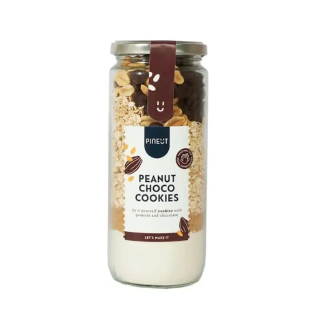 Pineut - Peanut Choco Cookies Pot 323g