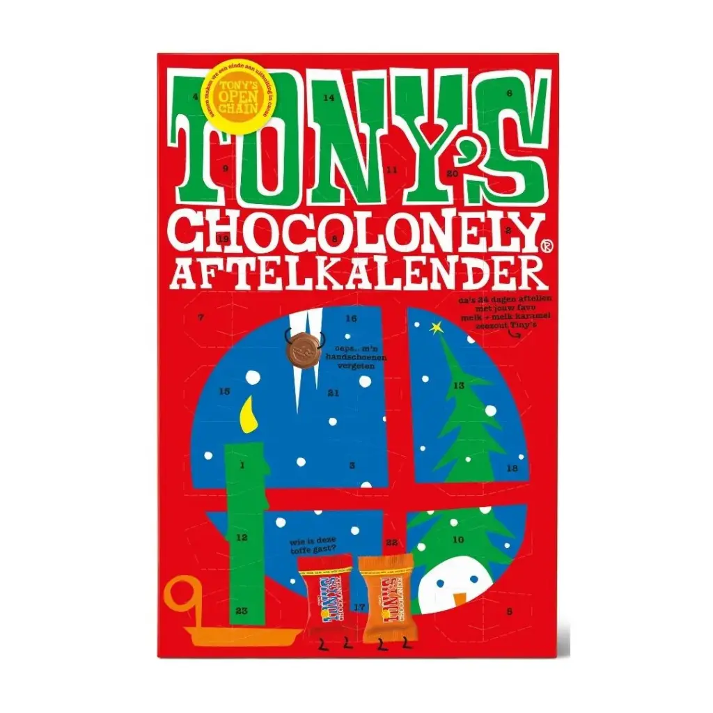 Tony's Chocolonely - Kerst Tiny Aftelkalender 216 g